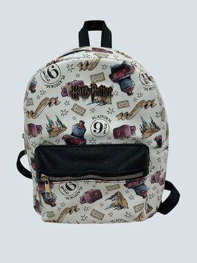Harry Potter Platform 9 3/4 Themed Backpack With Black Front Pocket & Adjustable
